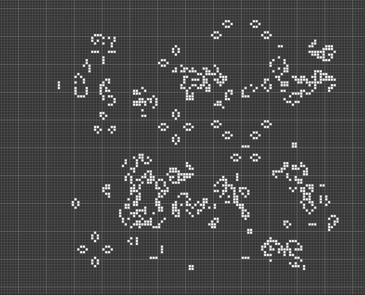 Time-reversed sample pattern with Golly's standard two-state theme