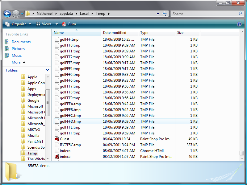 Temp folder