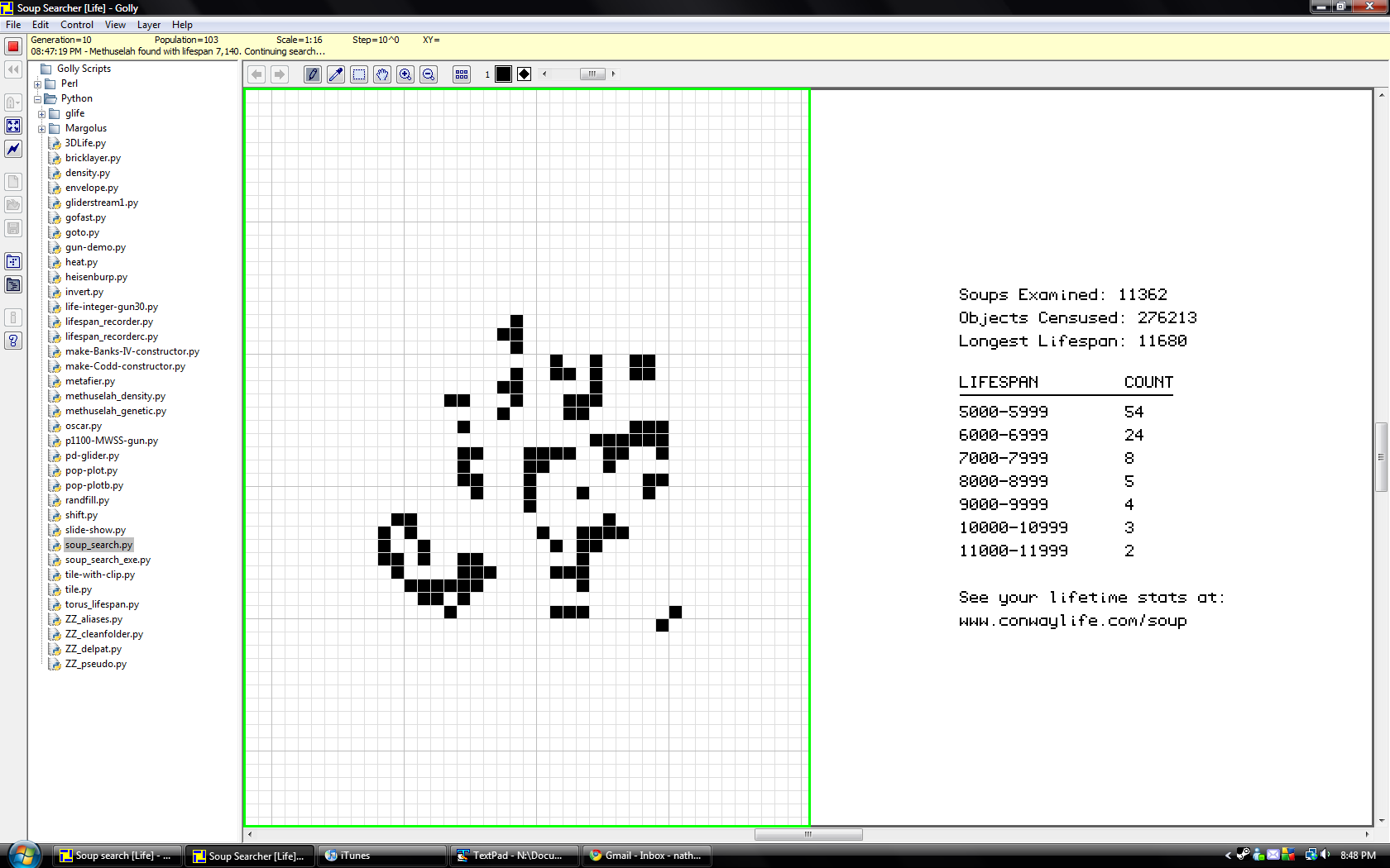 Script screenshot