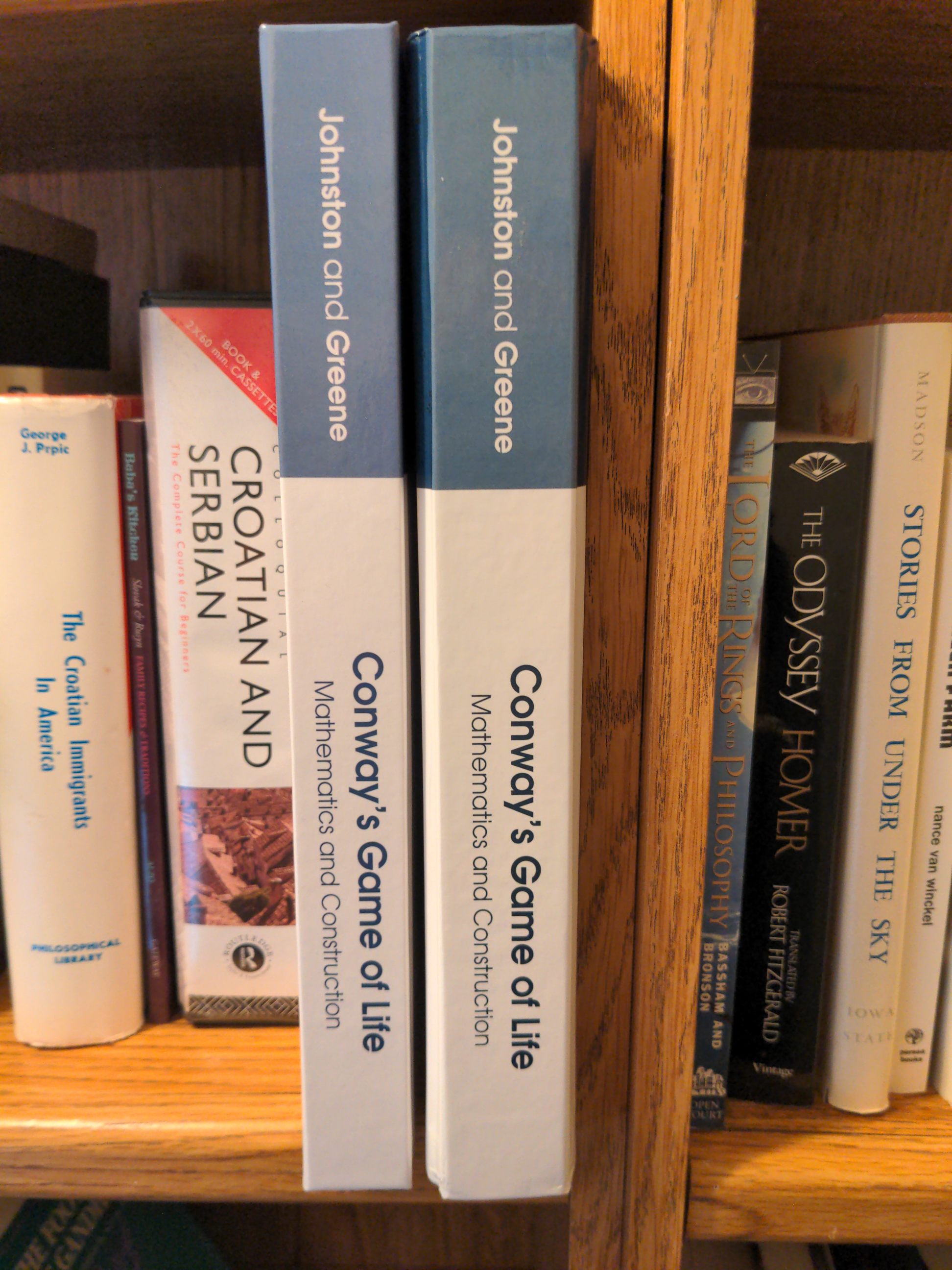 The Amazon copy is on the left, and the old Lulu copy is on the right. Amazon, Barnes&amp;Noble, and the new Lulu copies are all very close to the same thinner width.