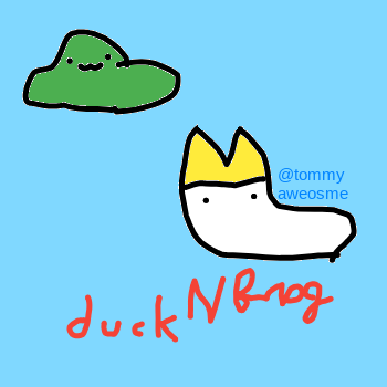 duck n frog fanart.png