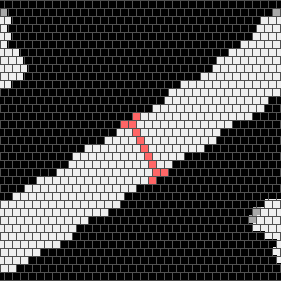 The 2 blobs at the corners is the result of wrapping;<br />The bottom-right corner is bugged