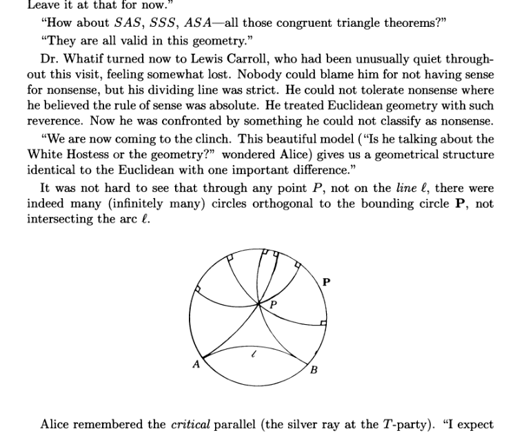 https://en.wikipedia.org/wiki/Journey_into_Geometries<br />Remember the critical parallel