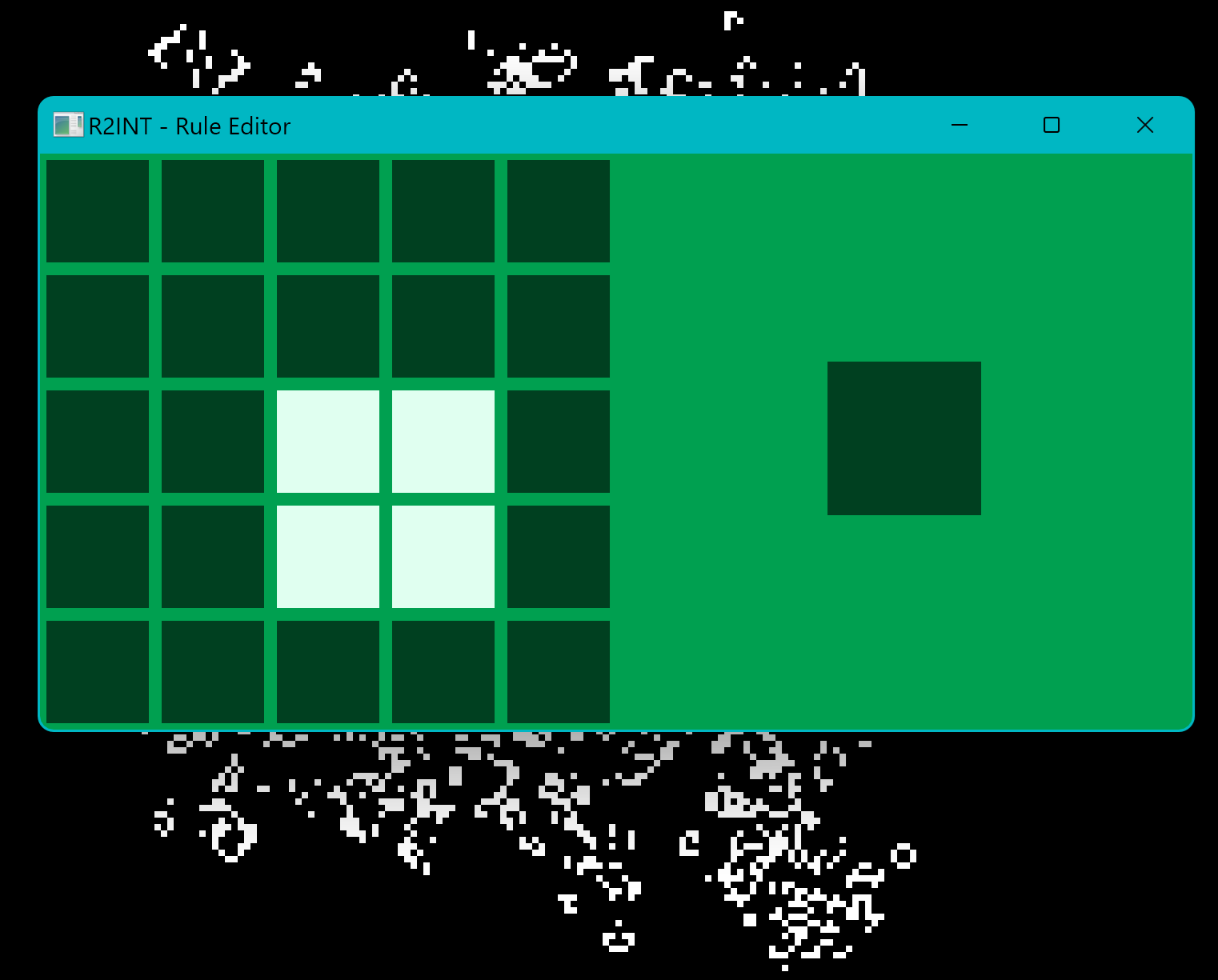 A screenshot of the R2INT Rule Editor