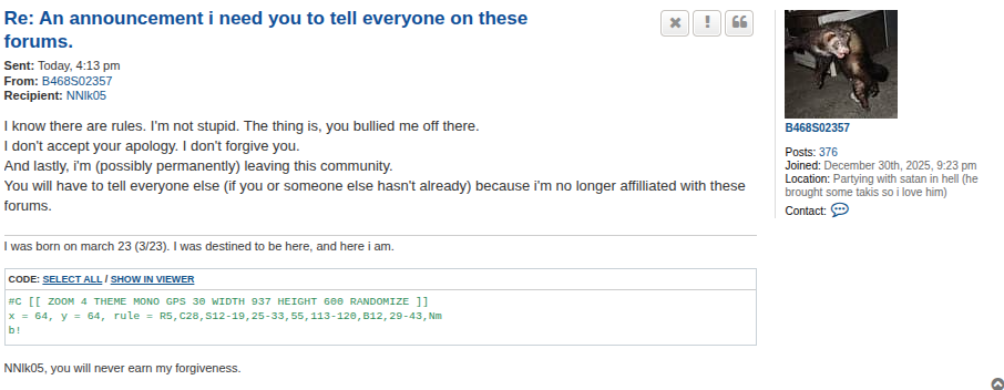 I am reallllllly sorry.